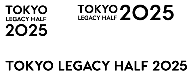 Imagery used as design elements, such as the Tokyo Legacy Half Marathon logo